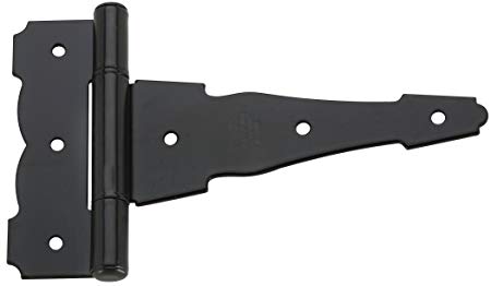 Stanley Hardware S785-310 CD909 Decorative Heavy T Hinges in Black Coated, 2 pack