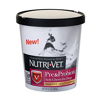 Nutri-Vet Pre and Probiotic Soft Chew, 120 Count