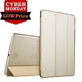 iPad Air 2 Case CYBER MONDAY SALE ESR Smart Case Cover with Trifold Stand and Magnetic Auto Wake and Sleep Function for iPad Air 2  iPad 6th Generation Champagne Gold