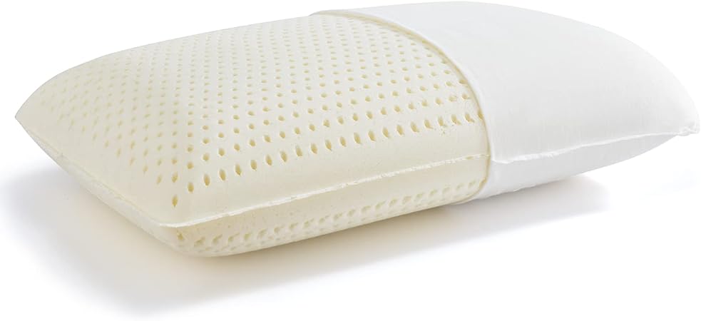 100% Natural Talalay Latex Latex Sleeping Bed Pillow – Luxury Extra Soft Queen Pillow for Side, Back, and Stomach Sleepers - Removable Breathable Cotton Cover - Extra Soft (Standard (Extra Soft))