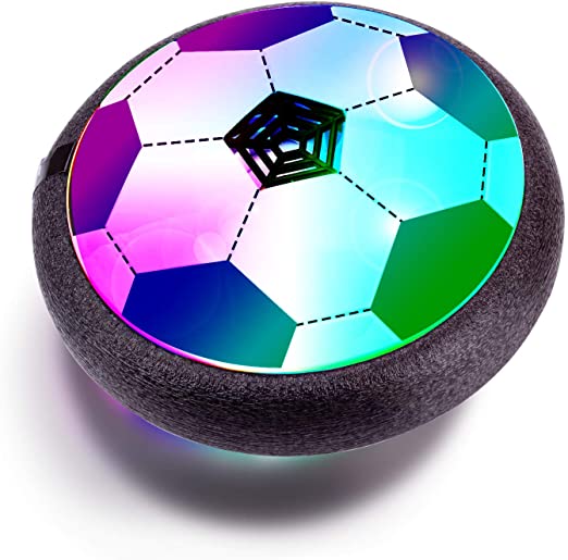 IROO Hover Soccer Toys, Air Power Ball, Kids Toys Indoor Floating with LED Lights and Upgraded Foam Bumper, Perfect for 3 4 5 6 7 8 Years Old Boy, Xmas, Birthday, Christmas, Xmas