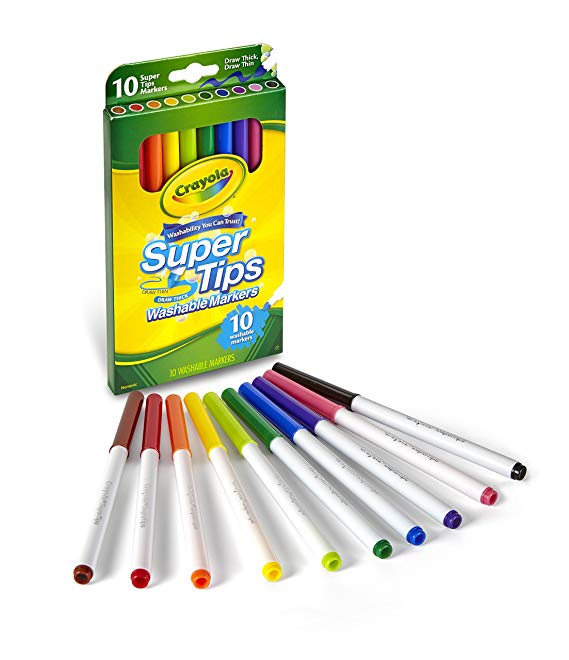 Crayola Washable Super Tip Markers (10 Count)