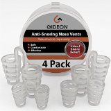Gideon8482 Anti-Snoring Nose Vents - Natural and Instant Snore Relief - Pack of 4  Stop Snoring Solution - Natural Fast and Simple