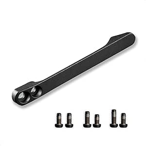 CIVIVI Titanium Pocket Clip with 6PCS Titanium Screws, Suitable for Models Listed on the Product Description T001D (Black)