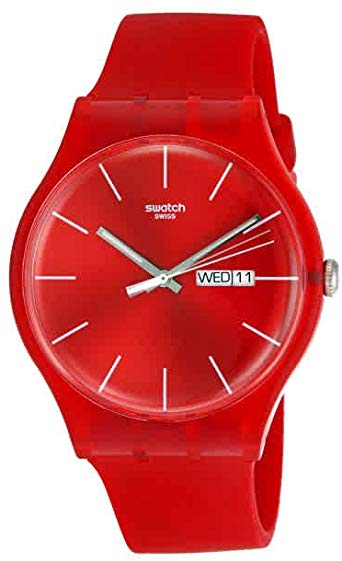 Swatch Originals Red Rebel Unisex Watch SUOR701