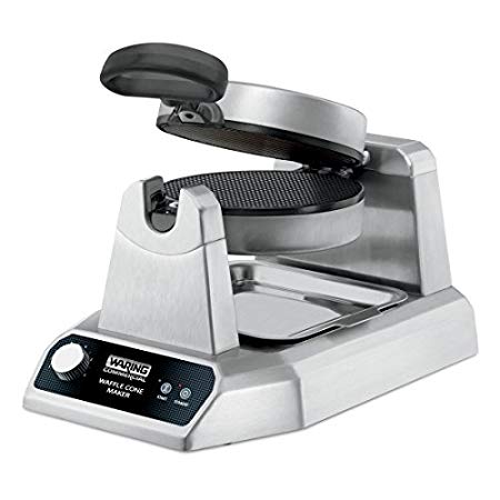 Waring Commercial WWCM180 Single Waffle Cone Maker, Silver