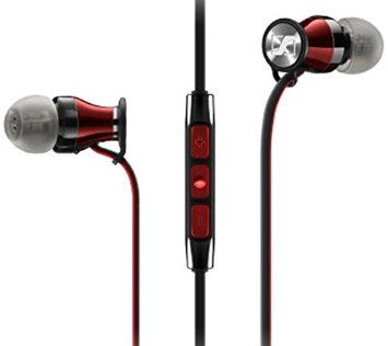 Sennheiser Momentum In-Ear Headphones-Black Red (Apple iOS Version)