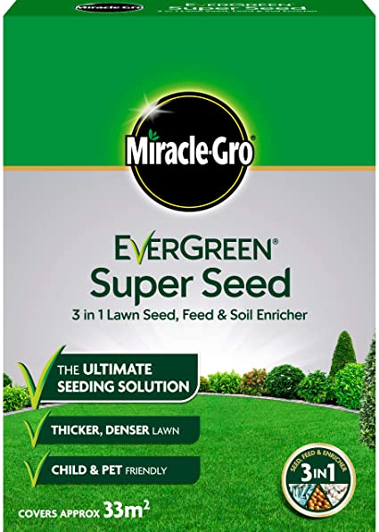 Miracle-Gro EverGreen Super Seed lawn Seed 1kg - 33m2