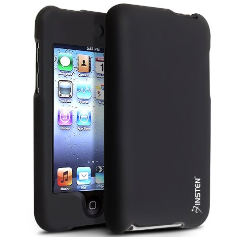 Insten Snap-On Rubber Coated Case for iPod touch 2G3G Black