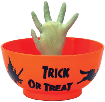 Animated Monster Hand in Orange Bowl (Standard)