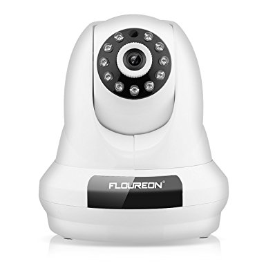 FLOUREON 1080P HD Wireless Indoor IP Camera WiFi Network P2P Day/Night Vision 2 Way Audio Home Security System Motion Activated Camera Remote View on Phone/Tablet/PC Monitor