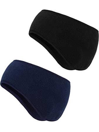 Boao 2 Pieces Ear Warmer Headbands Fleece Winter Headbands for Adult Kids Winter Using