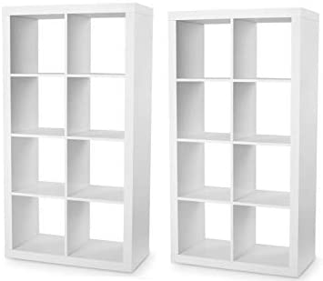 Better Homes and Gardens 8-Cube Organizer - White, Set of 2