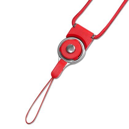 Universal Neck Strap Lanyard for Electronics Accessories CAMERA Cell Mobile Phone - Red