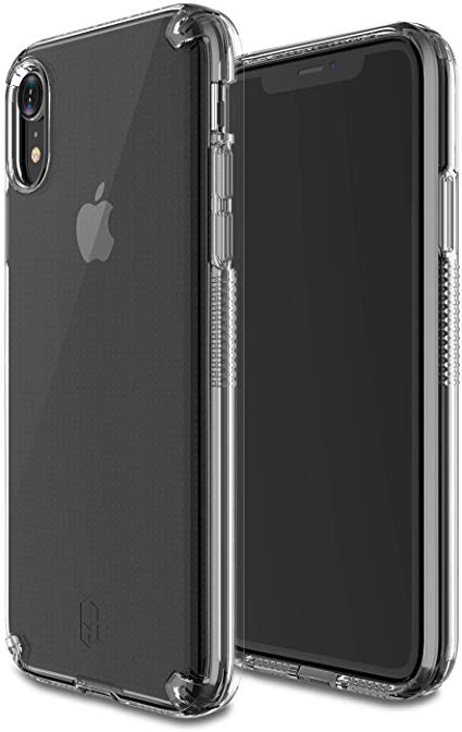 PATCHWORKS [2018] for iPhone X, XS, Military Grade CertifiedDual Layer ProtectionImpact ResistantWireless Charging Compatible [Level Vision Series], Clear