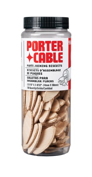 PORTER-CABLE 5562 No 20 Plate Joiner Biscuits - 100 Per Tube