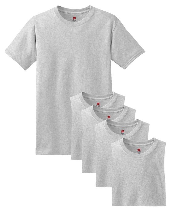 Hanes Comfort Soft Crew-Neck T-Shirt (Pack of 5)