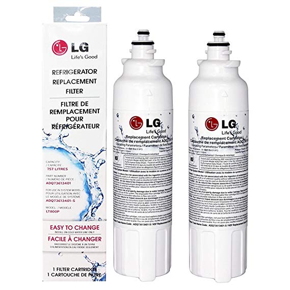 LG Refrigerator Water Filter, LT800P, White