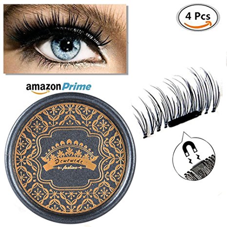 Magnetic Eyelashes, New Ultra-thin 3D Reusable False Magnet Lashes for Natural Look, Handmade Extension Fake Eyelashes - No Glue, No Harm for Your Eyes!
