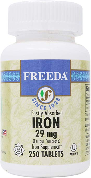 Freeda Ferrous Fumarate Iron 29 mg. - 250 TAB by Freeda