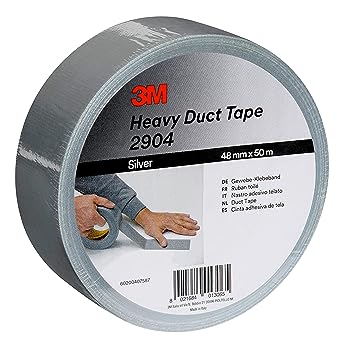 3M Heavy Duty Duct Tape 2904, 48 mm x 50 m, Silver