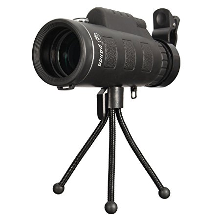 OUTERDO 40x60 Dual Focus Monocular Telescope Portable HD Dual Focus Optical Prism Telescope With Tripod For Hands Free Viewing Scope For Wildlife Hunting Camping Surveillance Sporting Events Traveling