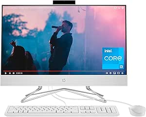 HP 24 inch All-in-One PC, FHD Display, Intel Core i3-1115G4, 8 GB SDRAM, 256 GB SSD, Intel UHD Graphics, Windows 11 Home, 24-df1000 (2024)