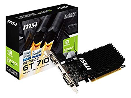 MSI GT 710 1GD3H LP NVIDIA GeForce GT 710 PCI Express 2.0 1 GB Graphics Card - Multi-Colour