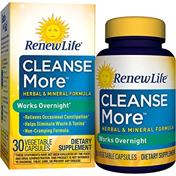 Renew Life Renew life cleanse more overnight constipation relief, 30 capsules, 30 Count