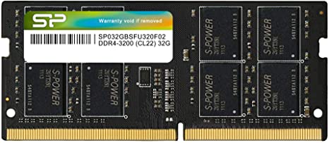 Silicon Power DDR4 32GB 3200MHz (PC4-25600) CL22 SODIMM 260-Pin Gaming Laptop RAM Notebook Computer Memory