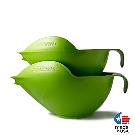 POURfect Mixing Bowls 1010-6 & 8 Cups - Green Apple