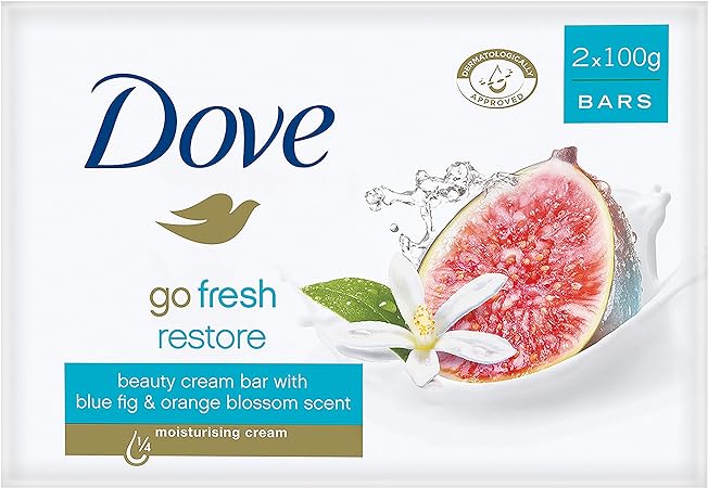 Dove Go Fresh Restore Beauty Cream Soap Bars (2x100gm)