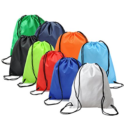 BINGONE Folding Sport Backpack Nylon Drawstring Bag Home Travel Storage Use 9 Different Colors