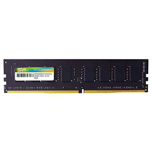 Silicon Power DDR4 8GB 3200MHz PC4-25600 CL22 1.2V 288-Pin UDIMM Desktop PC Computer RAM Memory Module SP008GBLFU320X02