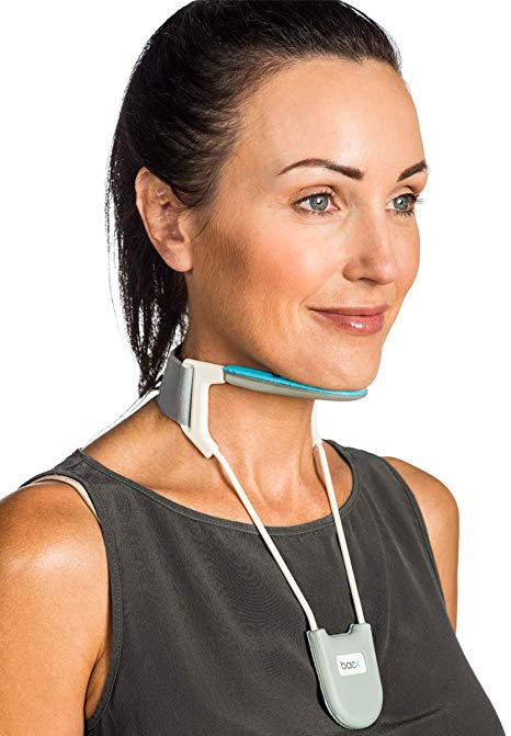 BACK Neck Brace, a Revolutionary Cervical Collar That Provides Light Support While Being Breathable, Cool and Lightweight (Blue Medium)