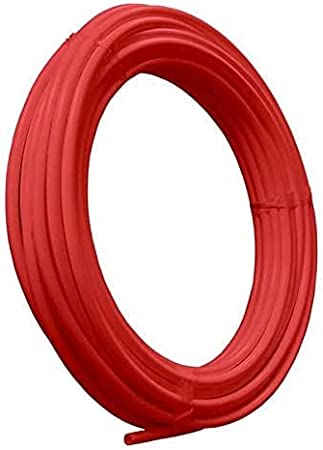 Manufacturer Direct PEX 1/2 Tubing, Flexible Pipe, for Barbed, Push Fittings, Potable Water Plumbing Coil Custom Length - 10 - Red,10FT
