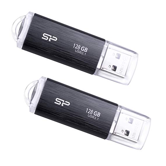 Silicon Power 2 Pack 128GB USB 3.0 Flash Drive, Blaze B02