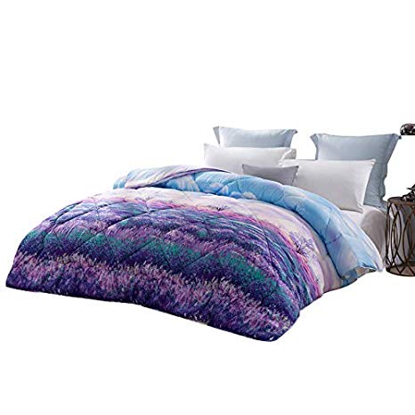 LOVO Down Alternative Comforter Full/Queen Hypoallergenic Quilted All Season Duvet Insert
