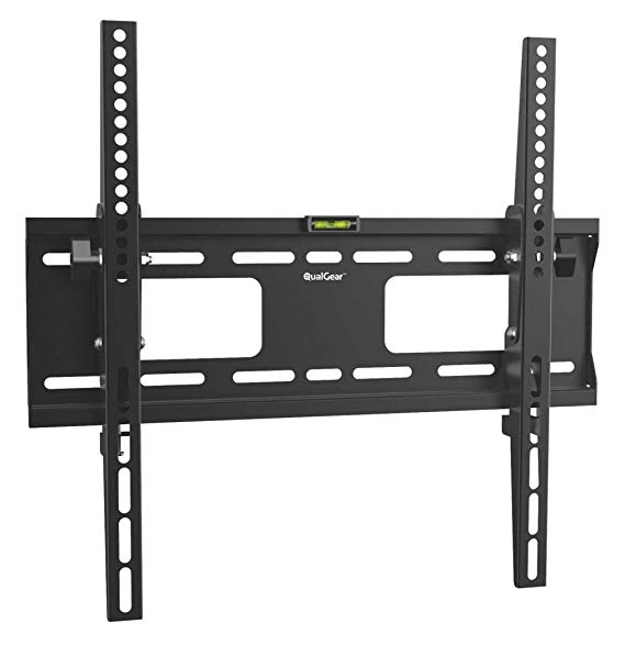 QualGear Universal Low Profile Tilting Wall Mount for LED TV Upto 32-55-Inch - Black