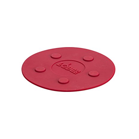 Lodge ASLMT41 Silicone Magnet Trivet, 8-inch, Red