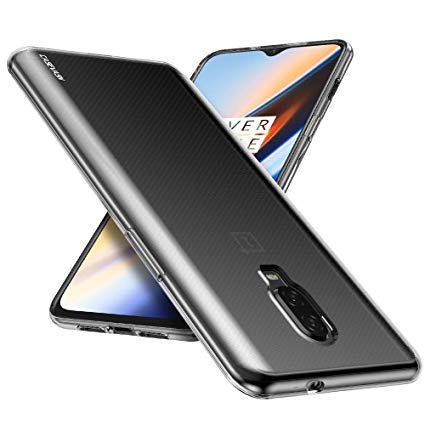 OnePlus 6T Case, CASEVASN [Slim Thin] Anti-Scratches Flexible TPU Gel Rubber Soft Skin Silicone Protective Case Cover for OnePlus 6T (Clear)