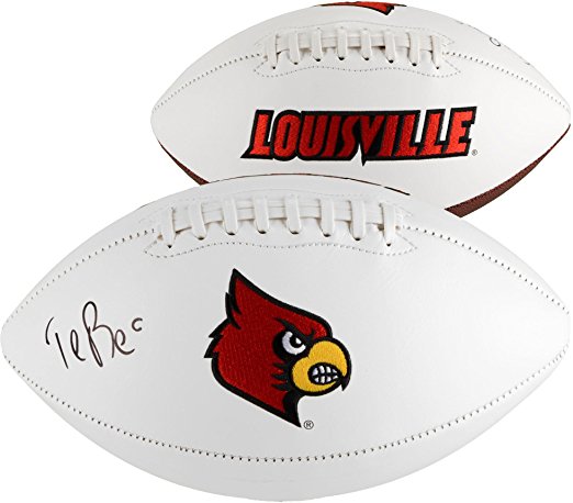 Teddy Bridgewater Louisville Cardinals Autographed White Panel Football - Fanatics Authentic Certified