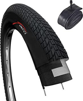 Fincci Set 20 x 1.75 Inch 47-406 Tyre with Schrader Inner Tube for BMX or Kids Childs Bike Bicycle