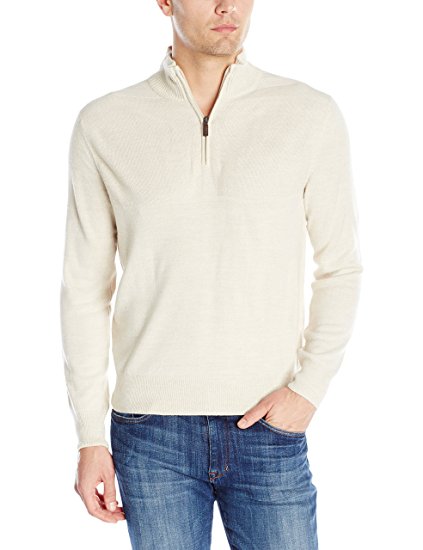 Dockers Men's Quarter-Zip Long-Sleeve Acrylic Sweater