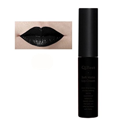 Kinghard Waterproof Matte liquid lipstick Long Lasting Lip Gloss Qibest Lipstick (Black 30)