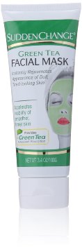 Sudden Change Green Tea Facial Mask, 3.4 Ounce