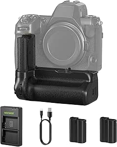 NEEWER MB-N12 Poignée de Batterie Verticale de Remplacement pour Nikon Z8 avec 2 Batteries EN-EL15c 2400mAh, Chargeur USB à 2 Canal, Prise de Vue Verticale Échangeable à Chaud, Puissance Étendue