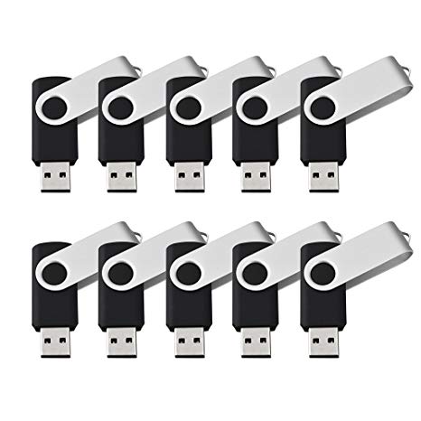 KEXIN 100pcs 4GB USB Flash Drive - Bulk Pack - Memory Stick USB 2.0 Swivel Design