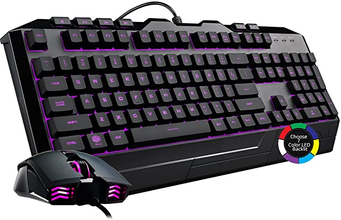 Cooler Master Devastator 3 RGB LED Lighting Gaming Keyboard and Mouse Combo - Black - SGB-3000-KKMF1-US