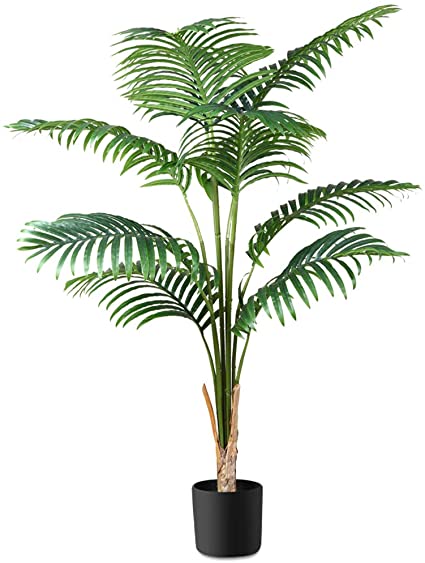 CROSOFMI Artificial Tree 3.9Feet 10 Large Leaves